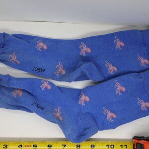 Men's J. Crew Blue Octopus Dress Socks